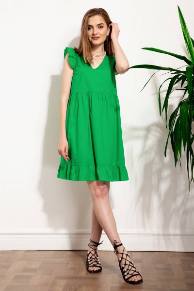 Платье Nova Line 50266 зеленый - фото 1