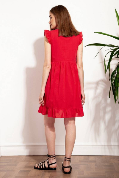 Платье Nova Line 50266 красный - фото 5