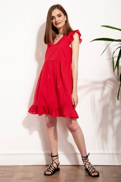 Платье Nova Line 50266 красный - фото 1