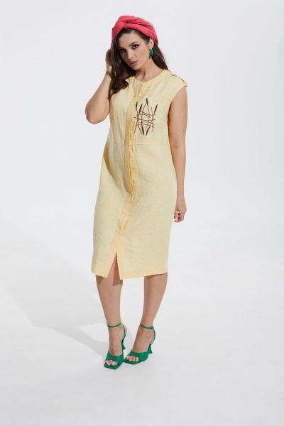 Платье MALI 422-029 желтый - фото 5