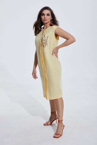 Платье MALI 422-029 желтый - фото 4