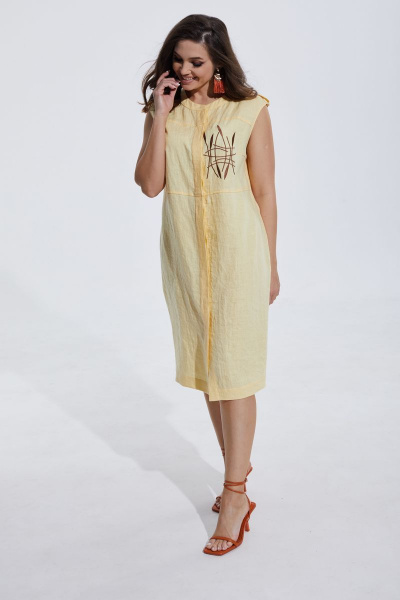 Платье MALI 422-029 желтый - фото 2