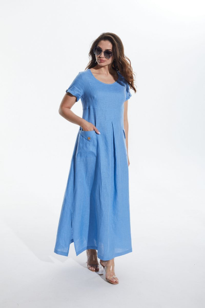 Платье MALI 422-040 голубой - фото 4