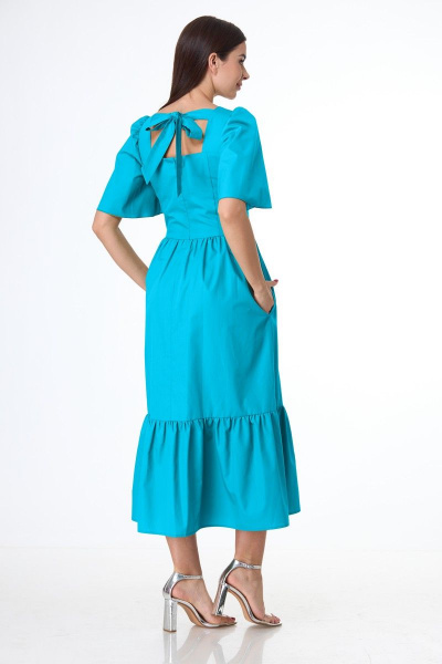 Платье Anelli 1058 голубой - фото 4