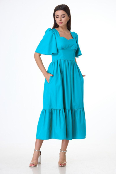 Платье Anelli 1058 голубой - фото 2