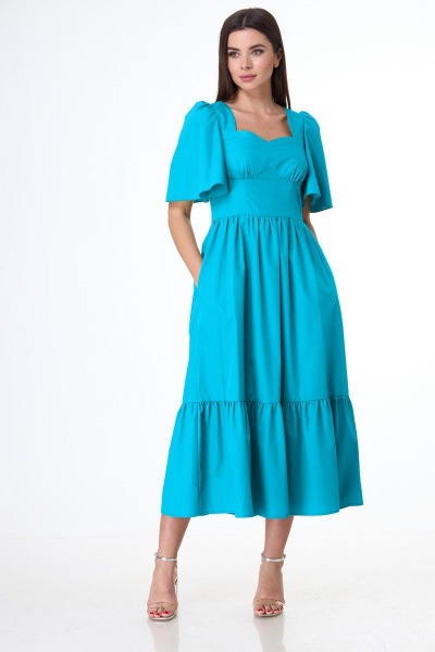 Платье Anelli 1058 голубой - фото 1