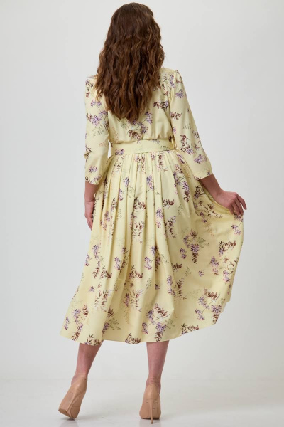 Платье Teffi Style L-1492 лимонный - фото 3