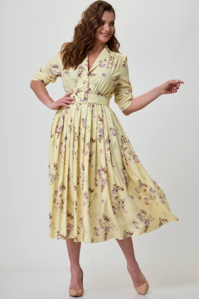 Платье Teffi Style L-1492 лимонный - фото 1