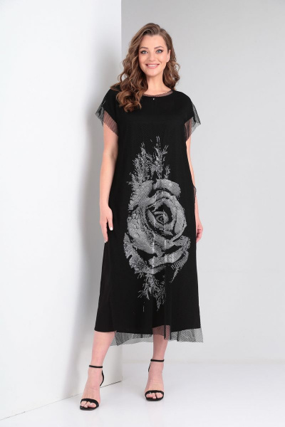 Платье Диомант 1183 черный - фото 1