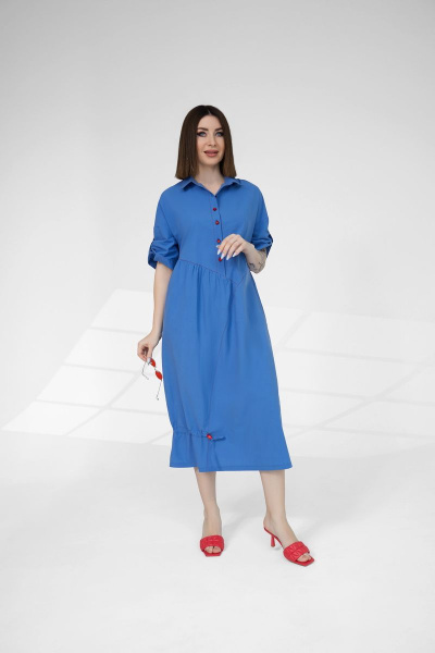 Платье ElPaiz 780 синий - фото 1