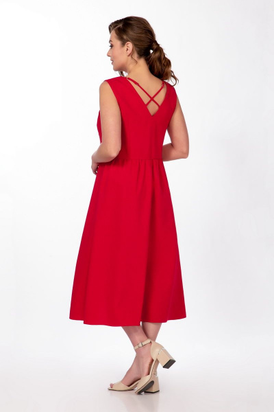 Платье Dilana VIP 1904 красный - фото 3
