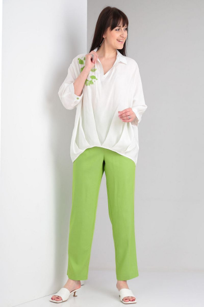 Блуза, брюки VIA-Mod 518 салатовый - фото 1