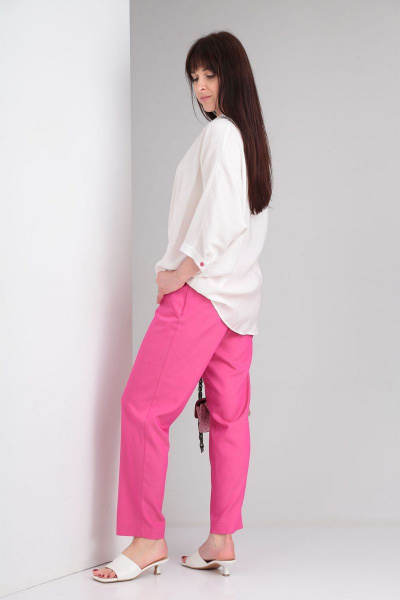 Блуза, брюки VIA-Mod 518 малиновый - фото 4