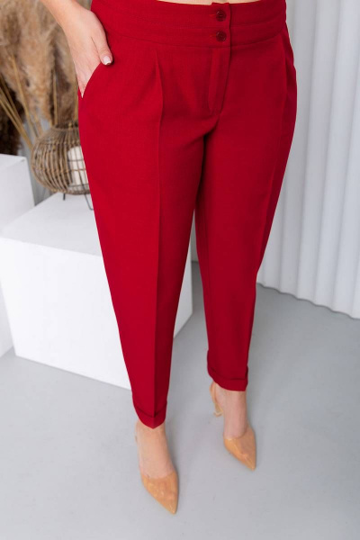Блуза, брюки Daloria 9095 темно-красный - фото 10