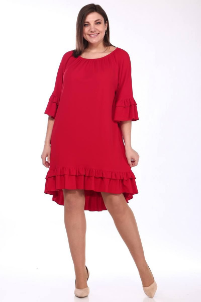 Платье Lady Style Classic 1294/2 красные_тона - фото 1