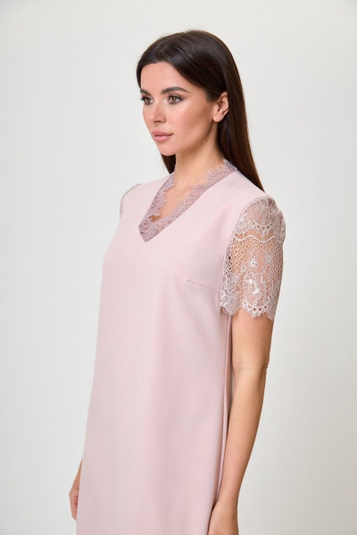 Платье Anelli 635 розовый - фото 3