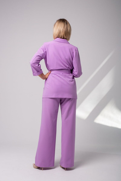 Блуза, брюки, жакет АСВ 1272.4 сиреневый - фото 3