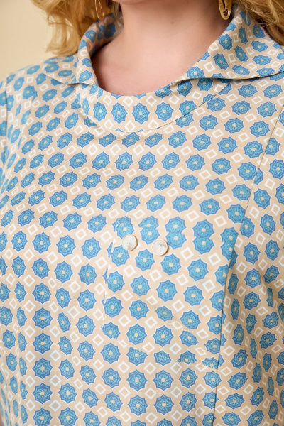 Блуза DaLi 2514 голубой - фото 2