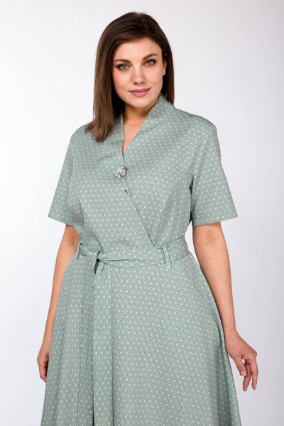 Платье Lady Style Classic 1533 зеленые_тона - фото 3