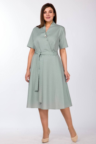 Платье Lady Style Classic 1533 зеленые_тона - фото 1