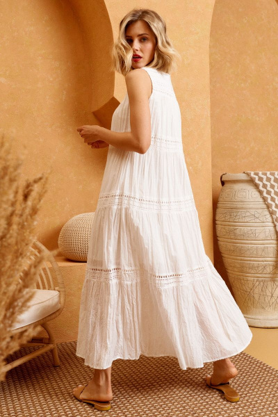Платье Lokka 979 белый - фото 2