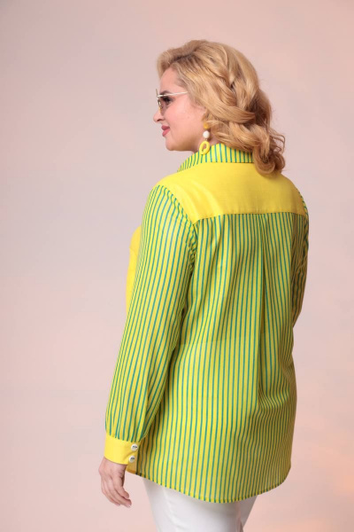 Блуза Romanovich Style 8-2398 зелено-желтый - фото 3