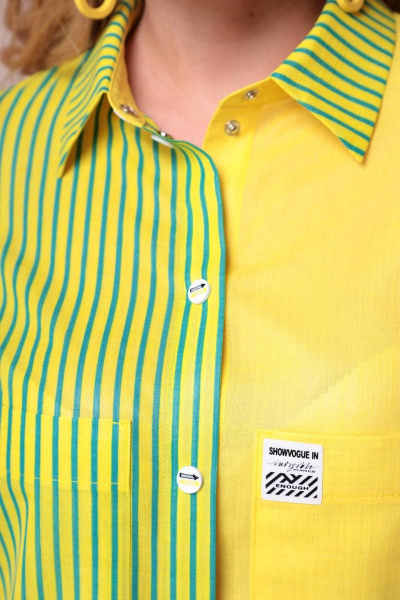 Блуза Romanovich Style 8-2398 зелено-желтый - фото 8