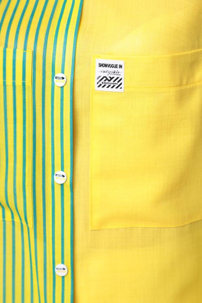 Блуза Romanovich Style 8-2398 зелено-желтый - фото 7