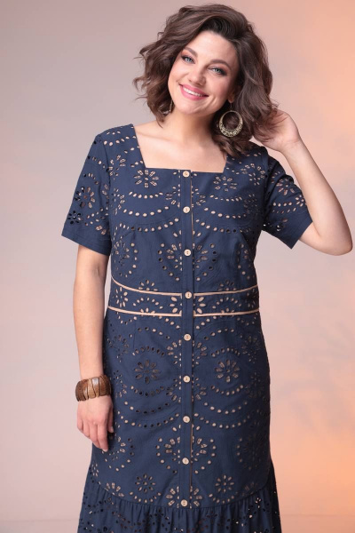 Платье Romanovich Style 1-2403 синий - фото 5