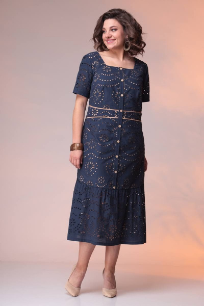 Платье Romanovich Style 1-2403 синий - фото 2