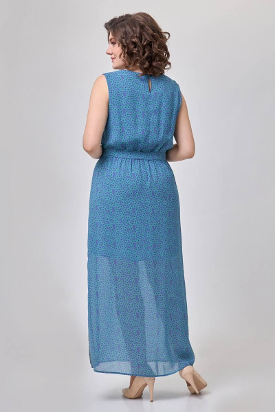 Платье Zlata 4191 синий - фото 5