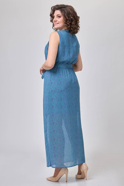 Платье Zlata 4191 синий - фото 4