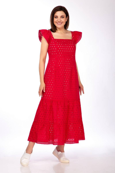 Платье LaKona 1451 красный - фото 3