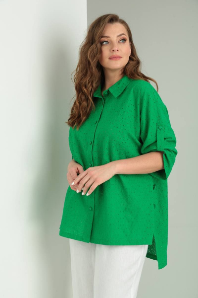 Блуза Rishelie 899-1 зеленый - фото 2