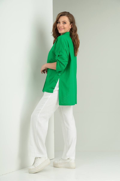 Блуза Rishelie 899-1 зеленый - фото 4