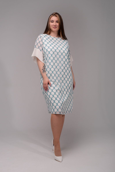 Платье АСВ 1255.2 бирюзовый - фото 1