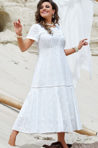 Платье Vittoria Queen 16363 белый - фото 1
