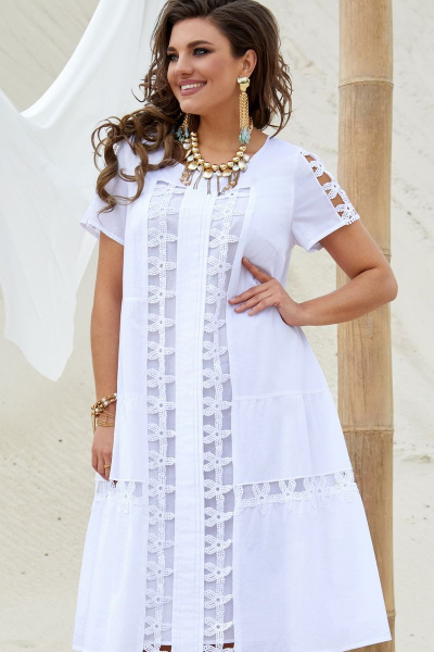Платье Vittoria Queen 16403 белый - фото 1