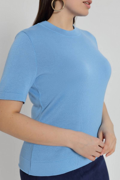 Блуза Bonadi М-1701 голубой - фото 4