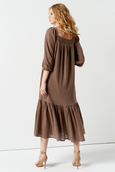 Платье Панда 110580w коричневый - фото 2