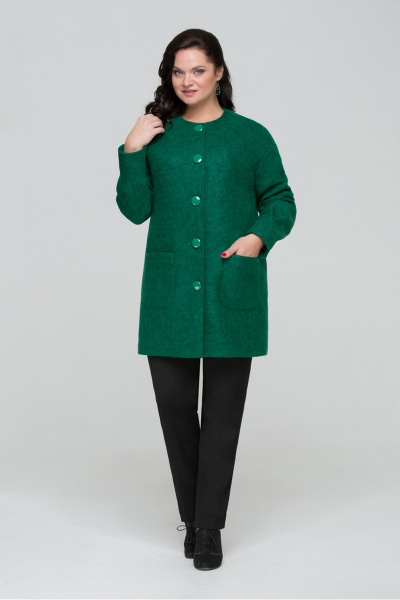 Пальто Tellura-L 1263 зеленый - фото 1