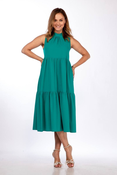 Платье TrikoTex Stil Л2211 зеленый - фото 3