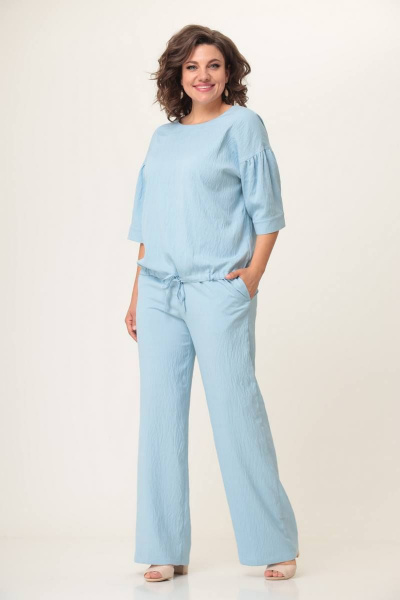 Блуза, брюки Danaida 2124 голубой - фото 1