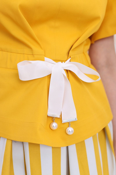 Блуза, юбка Мода Юрс 2688 желтый - фото 3