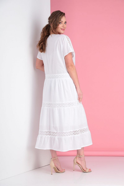 Платье AMORI 9560 белый - фото 2
