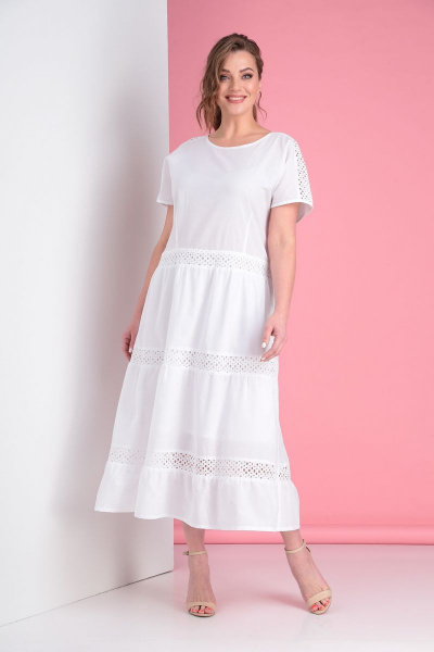 Платье AMORI 9560 белый - фото 1
