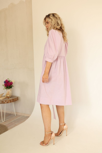 Платье AMORI 9574 розовый - фото 3