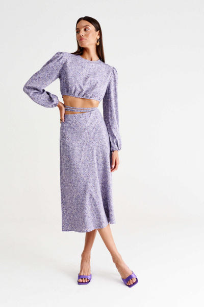 Блуза, юбка MUA 37-273-purple - фото 2