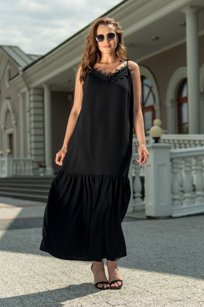Платье Andina 805 черный - фото 5
