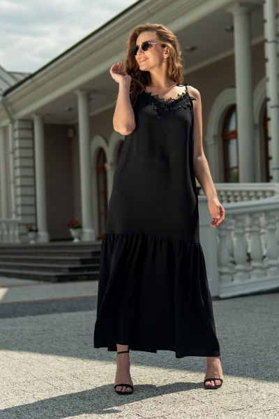 Платье Andina 805 черный - фото 2